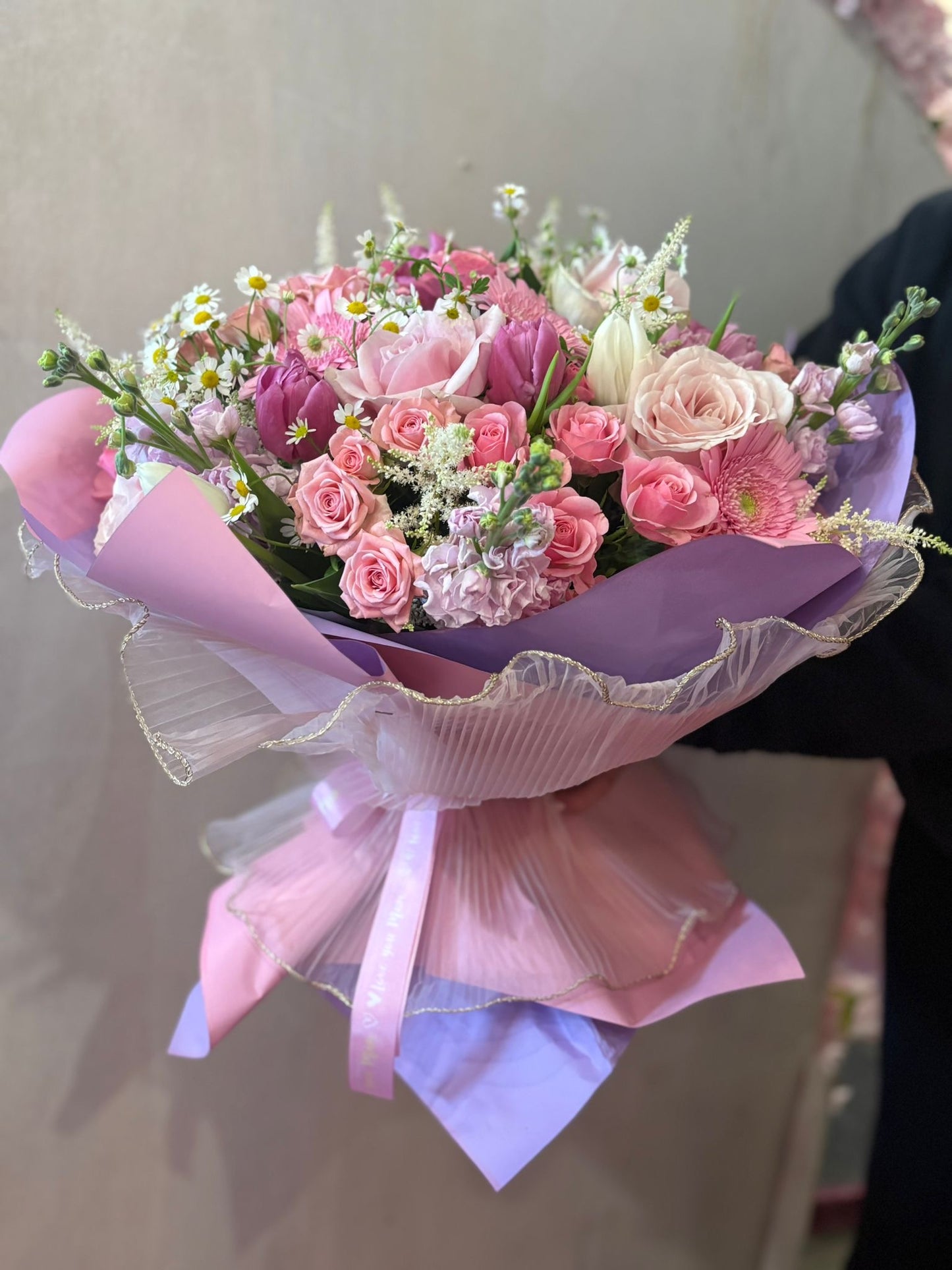 Pink Floral Skirt 💗🌸