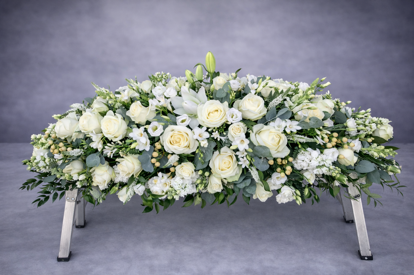 White & Ivory Coffin Spray
