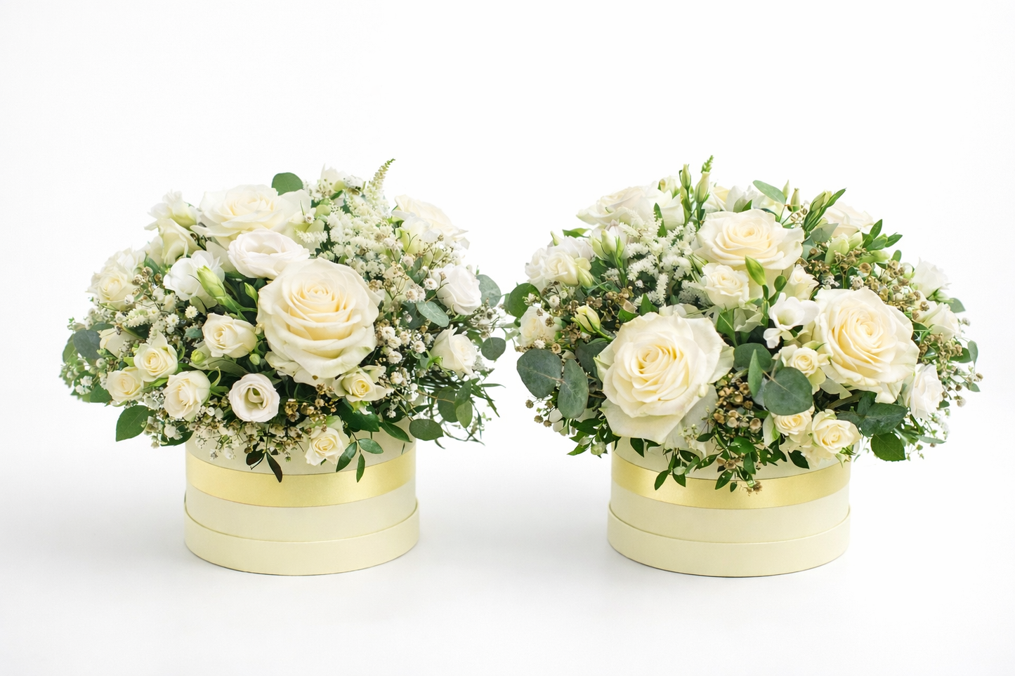 White & Ivory Hatbox Elegance ✨
