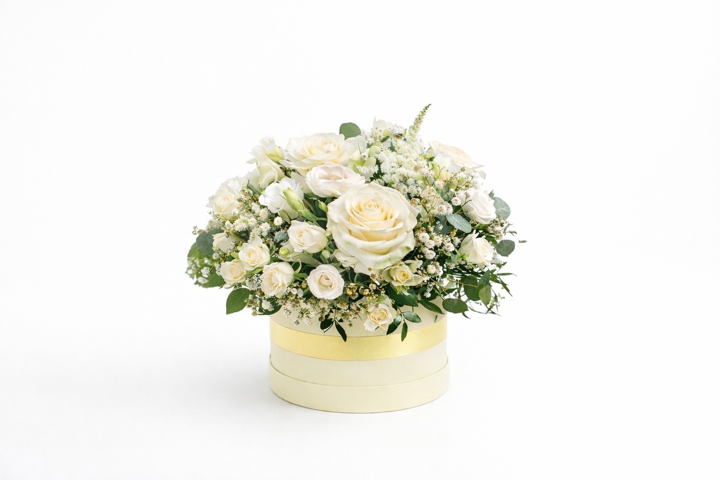 White & Ivory Hatbox Elegance ✨